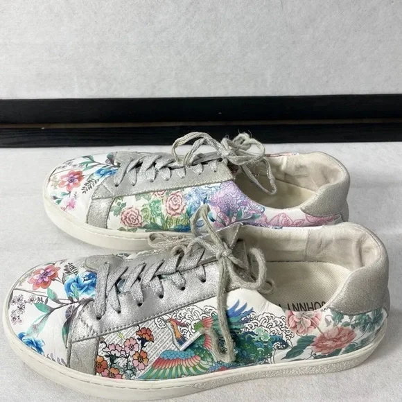 Johnny Was Shoes Johnny Was Dreamer Leather Sneakers Size 65